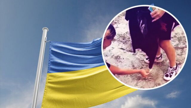 Двое девушек-подростков сожгли футболку с гербом Украины: «мне было больно»